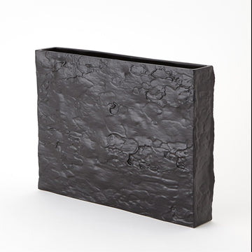 Forest Bark Vase - Matte Ebony [AS-IS]