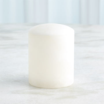 Glyph Alabaster Canisters - White