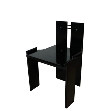 Italian Ebony Dining Chairs - Set of 6 [VINTAGE]