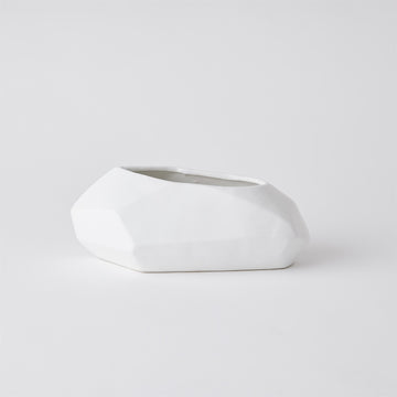Prism Bowl Dish - Chalk White
