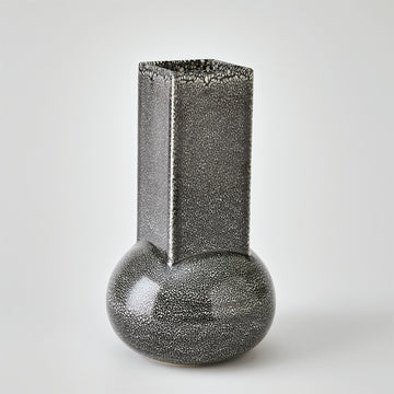 Saffron Bloom Vases - Reactive Black