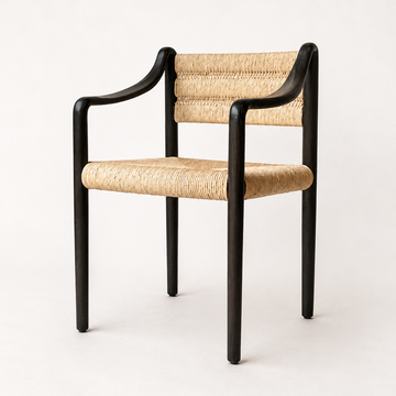 Ash Wood Dining Arm Chair