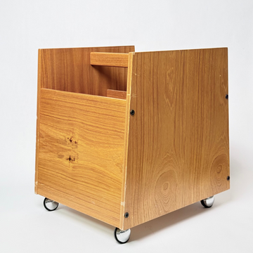 BRUKSBO Norway Teak Rolling Magazine Cart [VINTAGE]