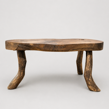 Hand-Carved Wood Table [VINTAGE]