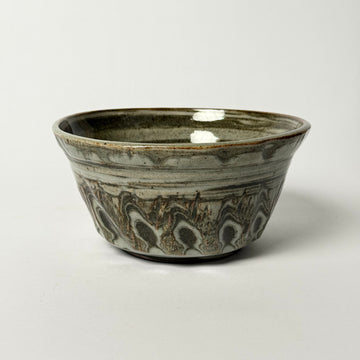 Salt-Glazed Marbled Bowl  [VINTAGE]