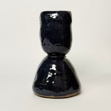 Dark Blue Gloss Vase [VINTAGE]
