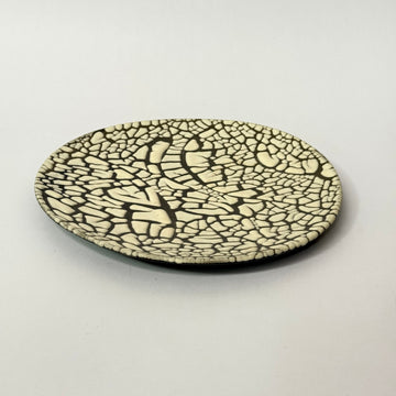 Black Crackle Platter