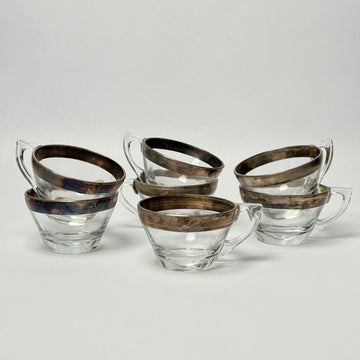Glass Punch Cups - Set of 7 [VINTAGE]