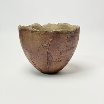 Textured Exterior Earthenware Bowl [VINTAGE]