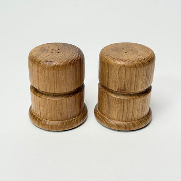 MCM Wooden Salt and Pepper Shaker - Set of 2 [VINTAGE]