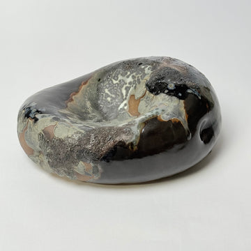 Organic Ceramic Blob Bowl - Glazed