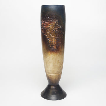 Raku-Style Ceramic Vase [VINTAGE]
