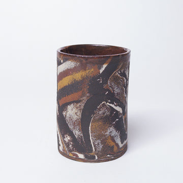 Abstract Marbled Clay Cup [VINTAGE]
