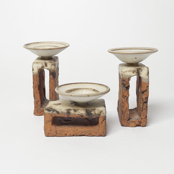 Brick Candle Holders - Set of 3 [VINTAGE]