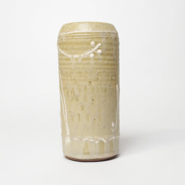 Ribbed Stoneware Vase [VINTAGE]