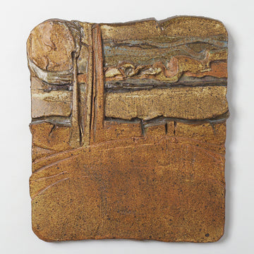 Landscape Relief Ceramic Wall Plaque [VINTAGE]