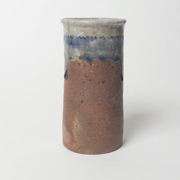 Cylindrical Glazed Rim Vase [VINTAGE]