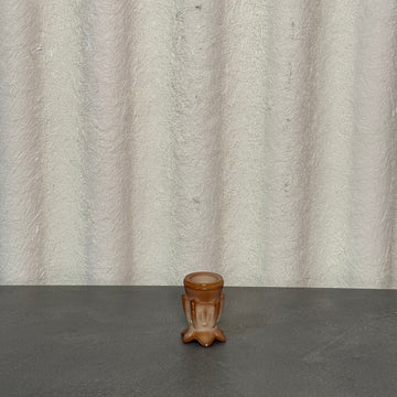 Decorative Amber Toothpick Holder [VINTAGE]