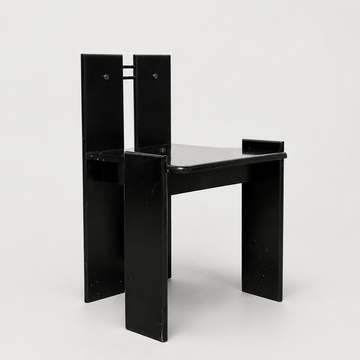 Italian Ebony Dining Chairs - Set of 6 [VINTAGE]