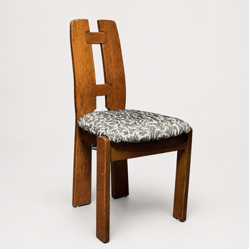 Oak Wood Dining Chairs - Set of 4 [VINTAGE]
