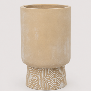 Modern Ceramic Pedestal Planter